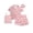 Pink Strawberries, variant on Princess Rose Girls Pajamas Set Cute Sleep Shirt Top Pajama Pants Shorts with Scrunchie 4 Piece