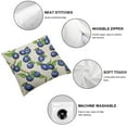 thumbnail image 4 of COMIO  Throw Pillow Cover Bright Blueberries On A White Design Pattern Throw Pillow Case Cushion Cover Home Office Decorative Square  2pc, 4 of 6
