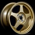 thumbnail image 1 of For 15x7.5 inch (1 Single Wheel Only) JNC Wheels - 15" JNC018 Gold Rim - 4x100 JNC Wheels-18515317254, 1 of 2