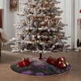 thumbnail image 5 of Daiia Dog in Lavender Flowers Drawing Merry Christmas Tree Skirt , Xmas Large Lace-up Tree Skirt, Santa Snowflakes Rustic Home Decorations New Year Party Farmhouse Decor-36", 5 of 7