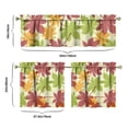 thumbnail image 6 of Sunflower Pumpkin Autumn Kitchen Curtains Set - Thanksgiving Fall Leaves Rustic Farmhouse Window Treatment, 6 of 6
