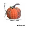 thumbnail image 2 of Thanksgiving Fall Pumpkin Decorations Plaid Cloth Pumpkin Ornaments, 2 of 8