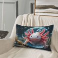 thumbnail image 5 of Sikiie Bubbles Axolotl Fantasy Print Plush Pillow Cover, Wrinkle-proof and Stain-resistant Pillow Protector without Pillow Core, Home Decoration-16"x24", 5 of 6