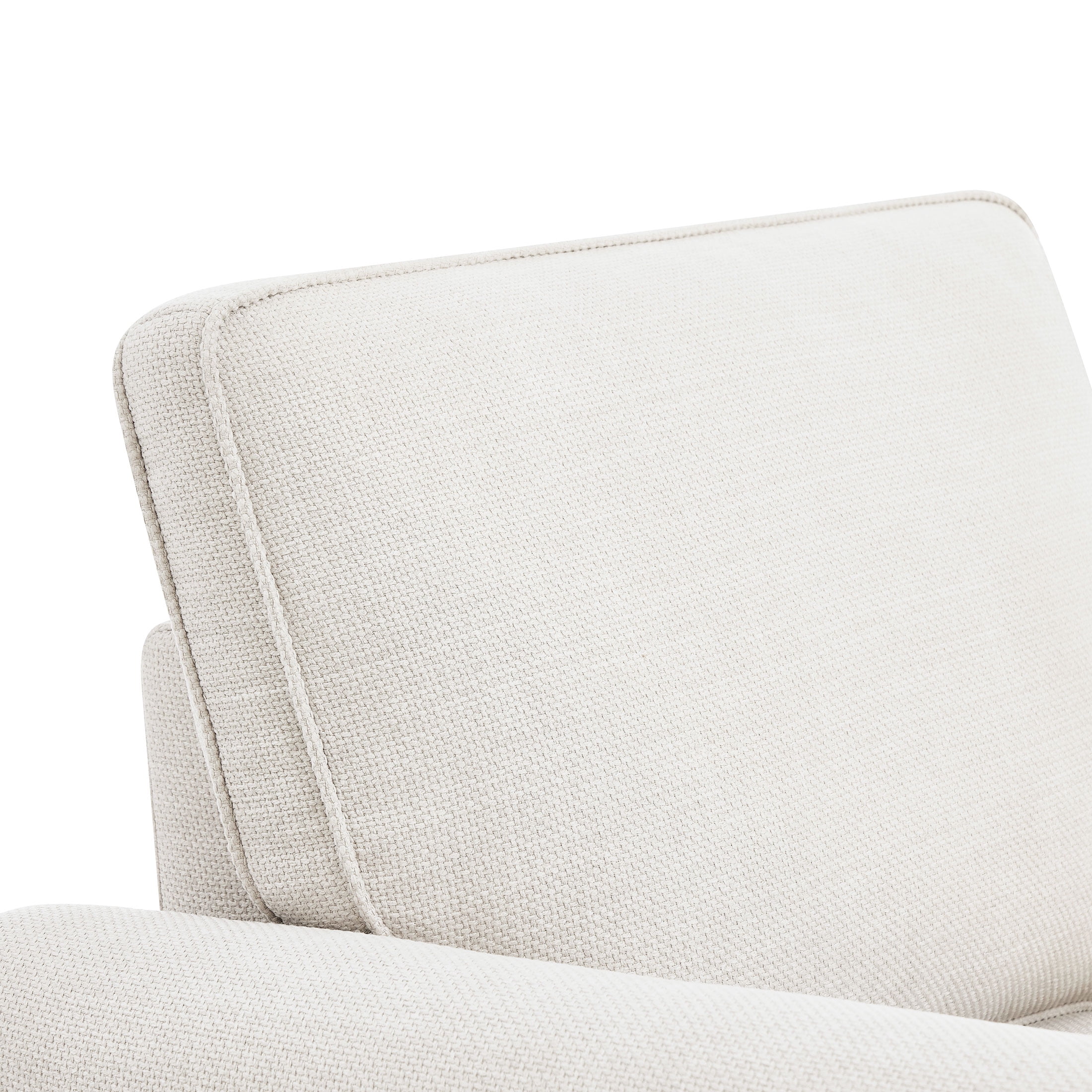 Mainstays Swivel Accent Chair with Rolled Arms, Cream Fabric Upholstery
