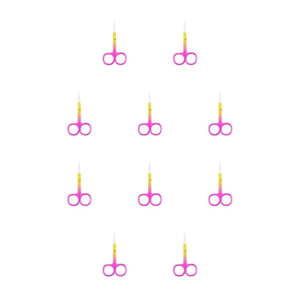 Minnieouse Pinza para cutículas de uñas, tijeras de acero inoxidable, galvanoplastia, recortadora de cejas resistente al desgaste, espray portátil dorado Spray Oro Rosa 10piezas Minnieouse CBP288402