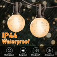 thumbnail image 3 of Cadena de luces LED G40 para exteriores SUNSGNE de 25 m con 27 bombillas, 3 of 7