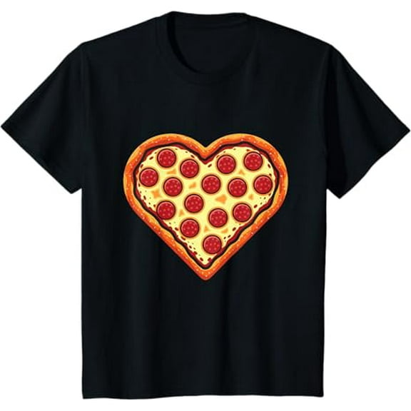 Pizza Heart Cute Valentines Day Funny Boys T-Shirt