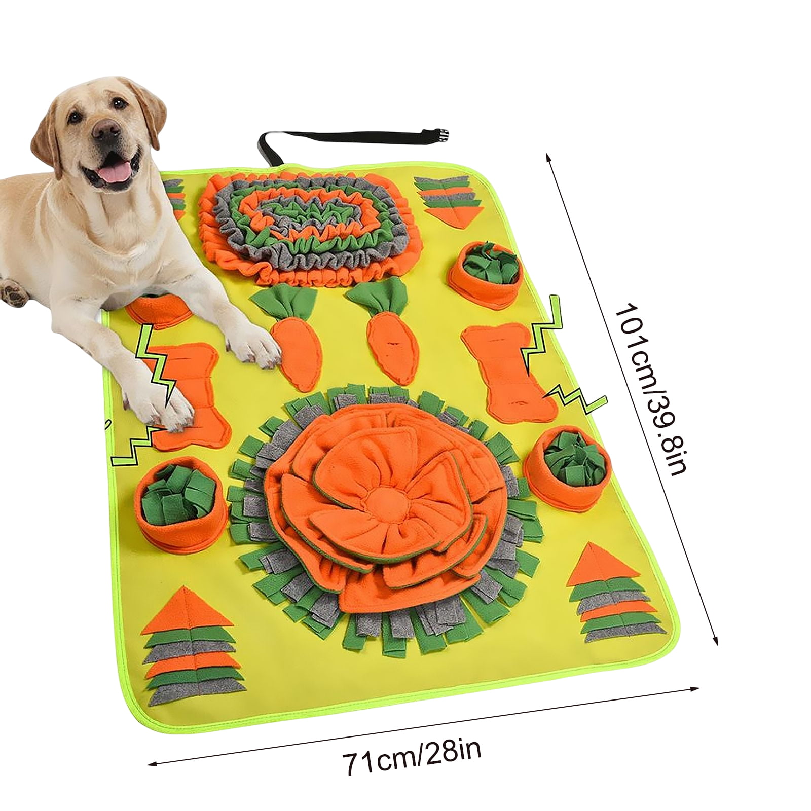 ZMUBB Pet Snuffle Mat for Dogs Sniff Mat Nosework Feeding Mat Slow Feeder  Interactive Dog Puzzle Toys for Training and Stress Relief Encourages