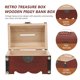 thumbnail image 5 of EeaseMX Alcancía de madera estilo retro, caja para ahorrar dinero, caja multifunción para guardar monedas con cerradura, 5 of 7