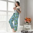 thumbnail image 5 of Salouo Crocodile Riding Skateboard Print Women's Pajama Pants Casual Loose Sweatpants PJs Flowy Pants Drawstring Palazzo for Women Wide Leg Pants Lounge Pajama -Large, 5 of 8