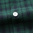 thumbnail image 5 of Zylanna Men's Formal Dress Shirts, Button Business Plaid Long Sleeve Turn Down Collar Shirts Green Size XL, 5 of 8