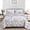 Gray, variant on Dintszyayue Botanical Queen Size Quilt Set Blue,3Pcs Plants Pattern Sketch Soft Bedspread Set Adult(90"x96")