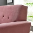 thumbnail image 6 of Modway Engage Performance Velvet Armchair in Dusty Rose, 6 of 8