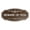 Brown, variant on Victorian Beware Of Dog Sign (Walnut) - Small 3" X 6"