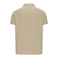 thumbnail image 4 of Mens Casual Polo Shirt Short Sleeve Classic Fit Knit T Shirt Golf Shirts with Zipper, 4 of 5
