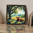 thumbnail image 3 of Highland Cow Under Tree Pasture Wooden Sign Wall Plaque - Vintage Art Decoration, Wall Decoration - Ideal Gift For Home Decoration, Living Room, Bathroom, Bedroom, Garden, Dining, Bar, Cafe, Festiv, 3 of 7
