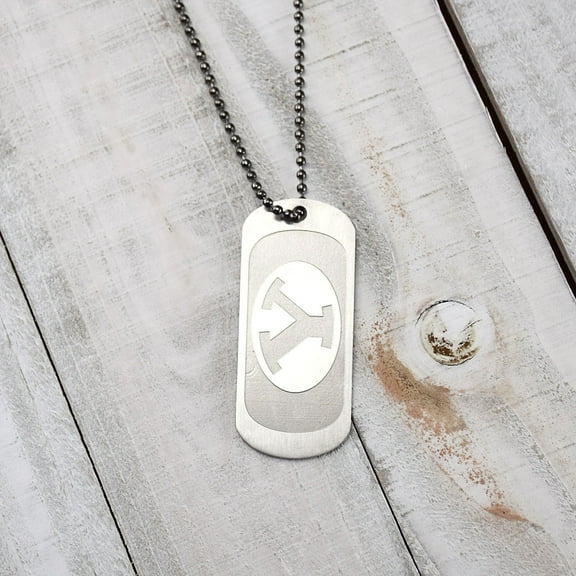 Fan Frenzy Gifts BYU Cougars Officially Licensed Dogtag on Ball Chain
