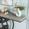 thumbnail image 5 of 55 Inch Faux Marble Console Table Gold Sofa Table for Entryway Grey & Black, 5 of 5