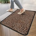 thumbnail image 4 of Brown and Black Leopard Print Door Rugs,Washable Non Slip Door Mats Indoor,Decorative Door Mats,Entry Mat Indoor for Entrance,Bedroom,Kitchen,Bathroom,30"x17", 4 of 6