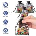 thumbnail image 6 of Tripumer 200 Pcs Drawstring Organza Bags Organza Pouches 3x4 inch Small Sachet Jewelry Gift Bags for Jewelry Party Festival Candy Bathroom Soaps Black, 6 of 8