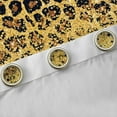 thumbnail image 4 of Homewish Glitter Leopard Print Curtains Pack of 2 (42x84 Each), Modern Fashion Polkadots Curtains Blackout, Gold Black Diamond Bedroom Curtains, Blackout Curtains Bedroom Decor, 4 of 6