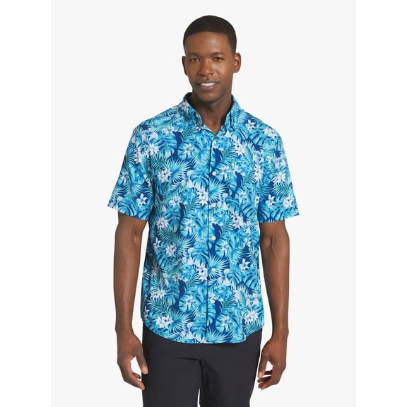 Chaps Men's & Big Men's Performance Woven Short Sleeve Shirt, Sizes S-3XL