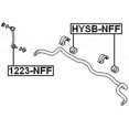 thumbnail image 2 of Febest FRONT STABILIZER BAR BUSHING D26.8 # HYSB-NFF OEM 54813-3K100, 2 of 2
