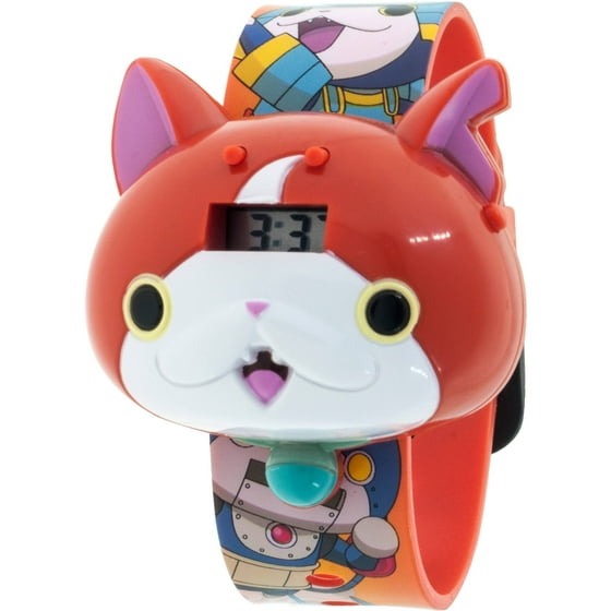 Trolls Yokai Jibanyan Boys Molded Sound LCD Watch