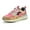 Fuchsia/Tan, variant on Women's sneakers Flown Women's Lace Up Fashion Sneakers - Lightweight, Trendy, and Comfortable Shoes for Active Lifestyles, Everyday Wear, and Modern Casual Outfit