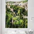 thumbnail image 1 of European Tapestry, Vatican Gardens European Historic Landmark with Famous Monument Picture Print, Fabric Wall Hanging Decor for Bedroom Living Room Dorm, 5 Sizes, White Green Tan, by Ambesonne, 1 of 1