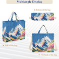 thumbnail image 6 of FORMRS Womens Corduroy Tote Bag Crossbody Shoulder Handbag with Pocket, Abstract Snow Mountain, 6 of 7