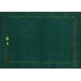 thumbnail image 1 of Ahgly Company Machine Washable Indoor Rectangle Abstract Turquoise Blue Modern Area Rugs, 2' x 3', 1 of 4