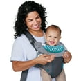 thumbnail image 4 of Infantino Swift Classic Baby Carrier with Pocket and Wonder Cover Bib, 2-Position, Unisex, 8-25 lb, Gray, 4 of 9