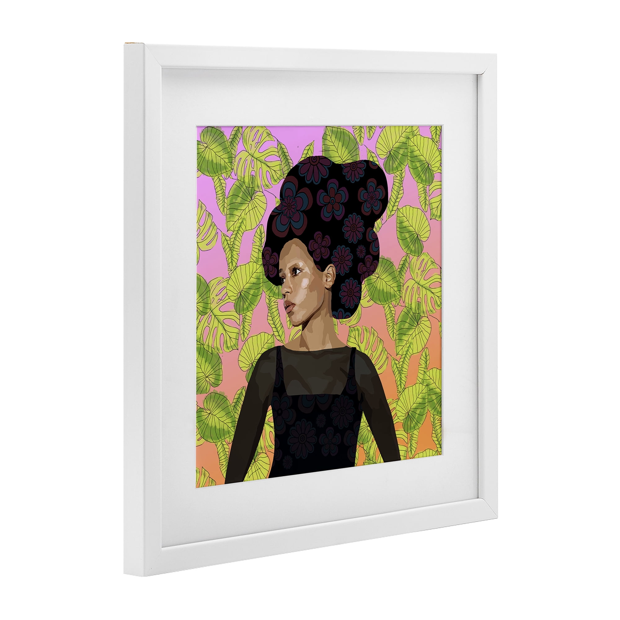 Stupell Industries Whispers Of Bloom White Framed Print Under Glass, design by Lynnda Rakos