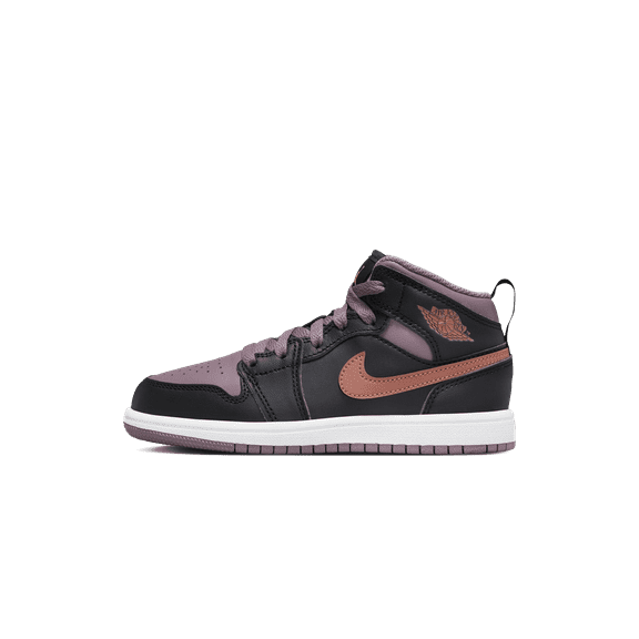 JORDAN PRE SCHOOL Air Jordan Retro 1 Mid SE PS "Black Sky J Mauve" FB9910-008 from Stadium Goods