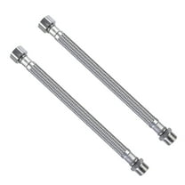 Stainless Steel Flexible Tubes 3/8 Inch for Hot and Cold Water Applications Home Plumbing Needs Secure Faucet Connection