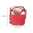 thumbnail image 2 of IBASETOY 1Pc Compact Red Teaware Organizing Pouch with Strong Drawstrings for Travel Use, 2 of 8