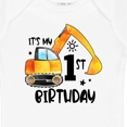 thumbnail image 4 of Inktastic Construction Truck It's My 1st Birthday Boys or Girls Baby Bodysuit, 4 of 5