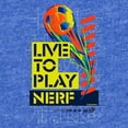 thumbnail image 2 of CafePress - Live To Play Nerf Soccer - Cute Infant Baby Football Bodysuit, 2 of 3