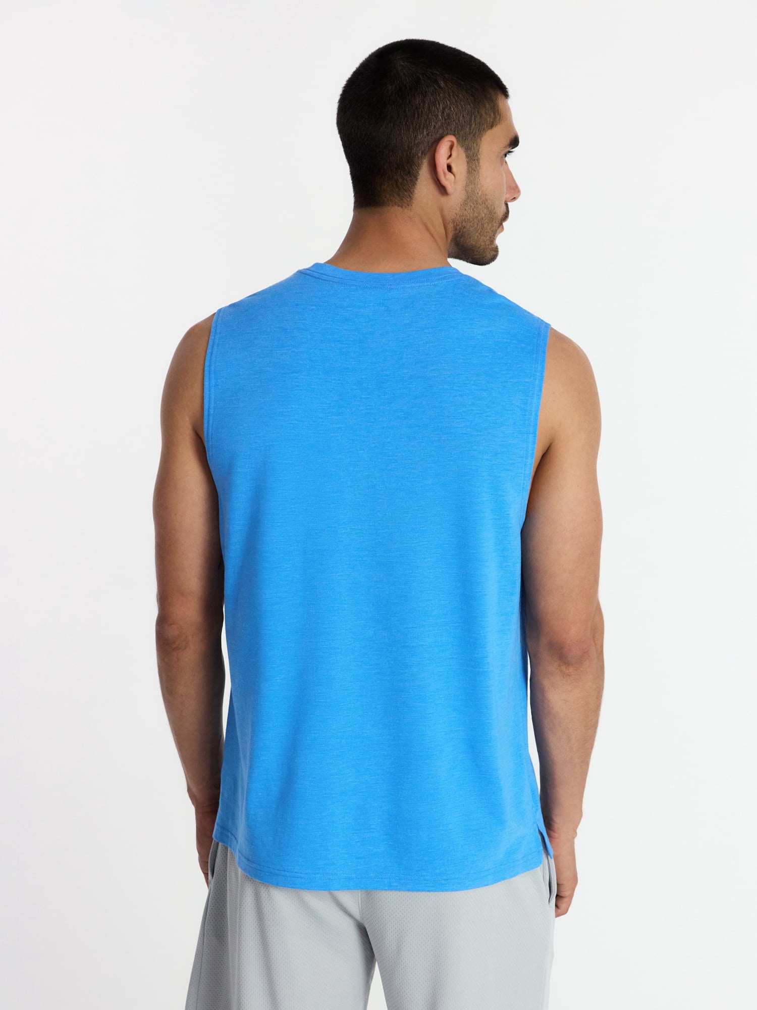 Athletic Works Men's and Men's Big & Tall Tri-Blend Muscle Tee, Sizes XS-4XLT