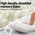 thumbnail image 2 of QQbed Queen Dual Zone Micro Gel Memory Foam Bed Pillow with Bamboo Cover, 2 of 9