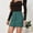 Green, variant on Women's Corduroy Button Down Mini Short Skirt High Waist A-line Wrap Skirts with Pockets Black M