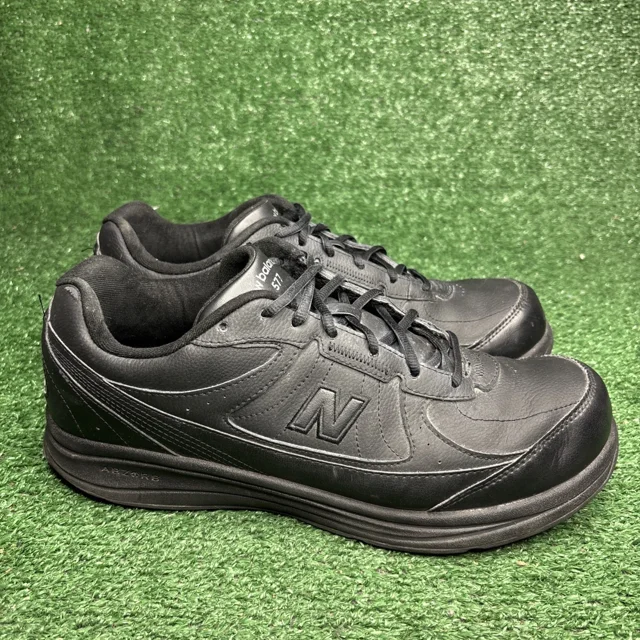 New Balance 577 Walking Shoes Sneakers Mens Size 13 4E Extra Wide Black Leather