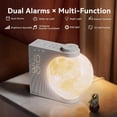 thumbnail image 3 of Sunrise Wake Up Light 3-in-1 Moon Dual Alarm Clock  With RGB Light & Natural Sounds, 3 of 9