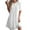 White, variant on CHGBMOK Plus Size Dresses for Women Summer Round Neck Sexy Double-layer Lace Solid Short Sleeve Dresses Sizes S-2XL