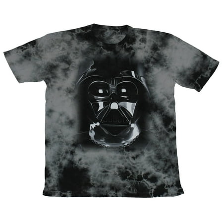 Vader Face - Star Wars Mens T-Shirt - Darth Vader Helmet Face Photorealistic