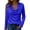 Blue, variant on Women's Long Sleeve Shirt Draped Cowl Neck Tops Flared Collar Ribbed Elengant Solid Color Blouse Dressy Casual Shirts Business Outfits Spring Trendy Beige