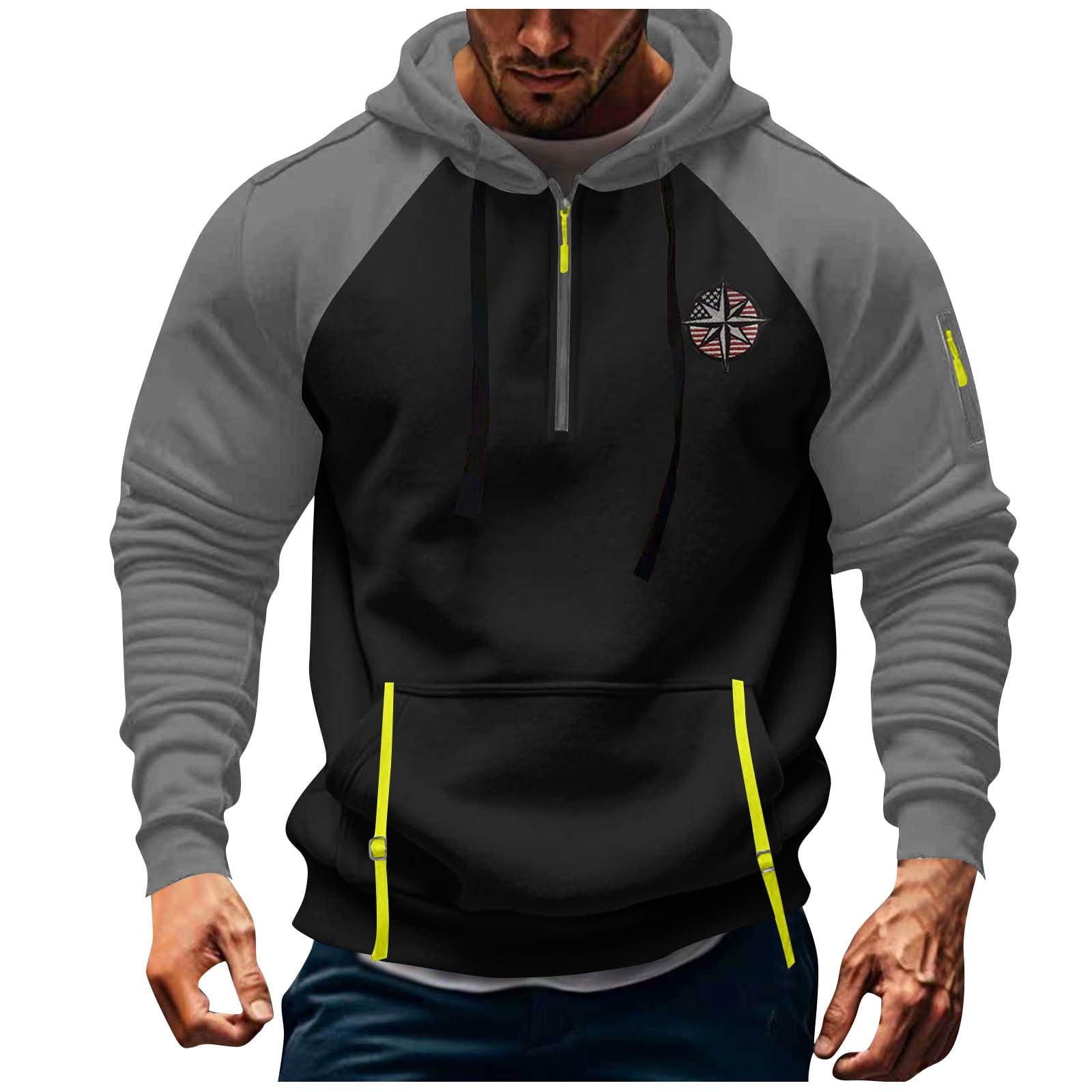 Sweat à Capuche Zippé Homme Léger - Vestes Minces Décontractées Printemps Automne - Tissu Doux Respirant