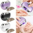 thumbnail image 4 of Electric Nail Clippers for Thick Toenails, Electric Toenail Clippers with LED Light, Polishing & Storage Box, Upgraded Automatic Nail Trimmer for Adults (Black, White, Purple), 4 of 13