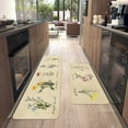 thumbnail image 6 of Vintage Wildflowers Kitchen Mat Set of 2,Floral Farmhouse Kitchen Rugs and Mats Non Skid Washable,Rustic Plant Kitchen Runner Rugs with Rubber Backing (Lavender 17"x48"+17"x30"), 6 of 6